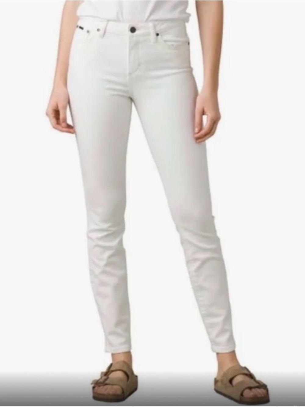 Prana Sienna white stretch denim jeans - size 12/31